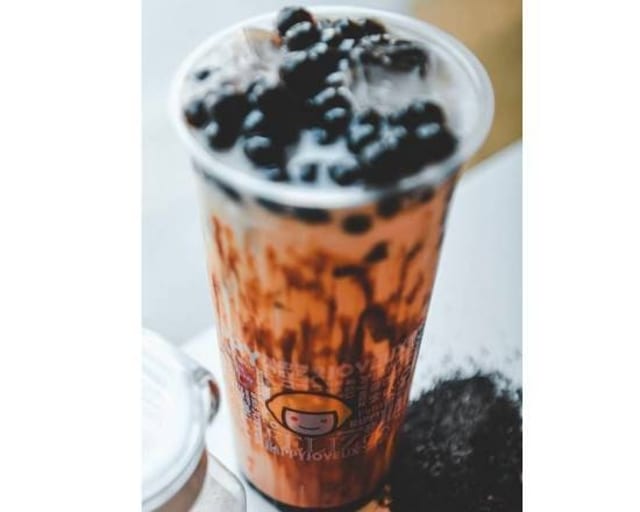 D13. Okinawa Roasted Milk with Boba.