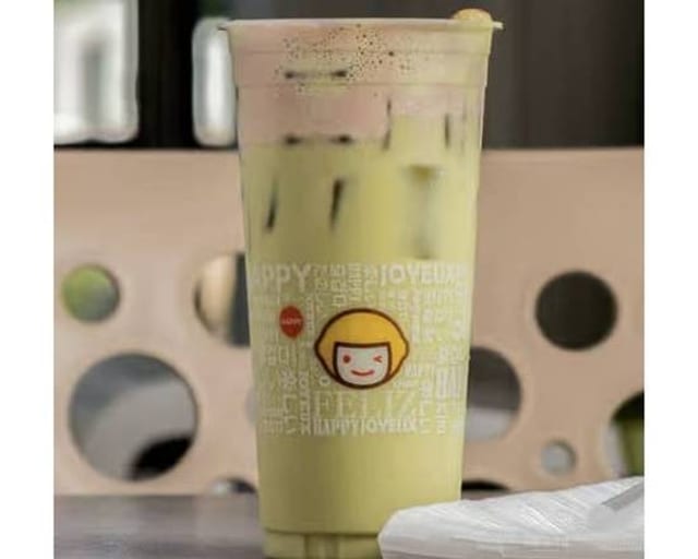 A7. Matcha Latte w/ Salted Cheese.