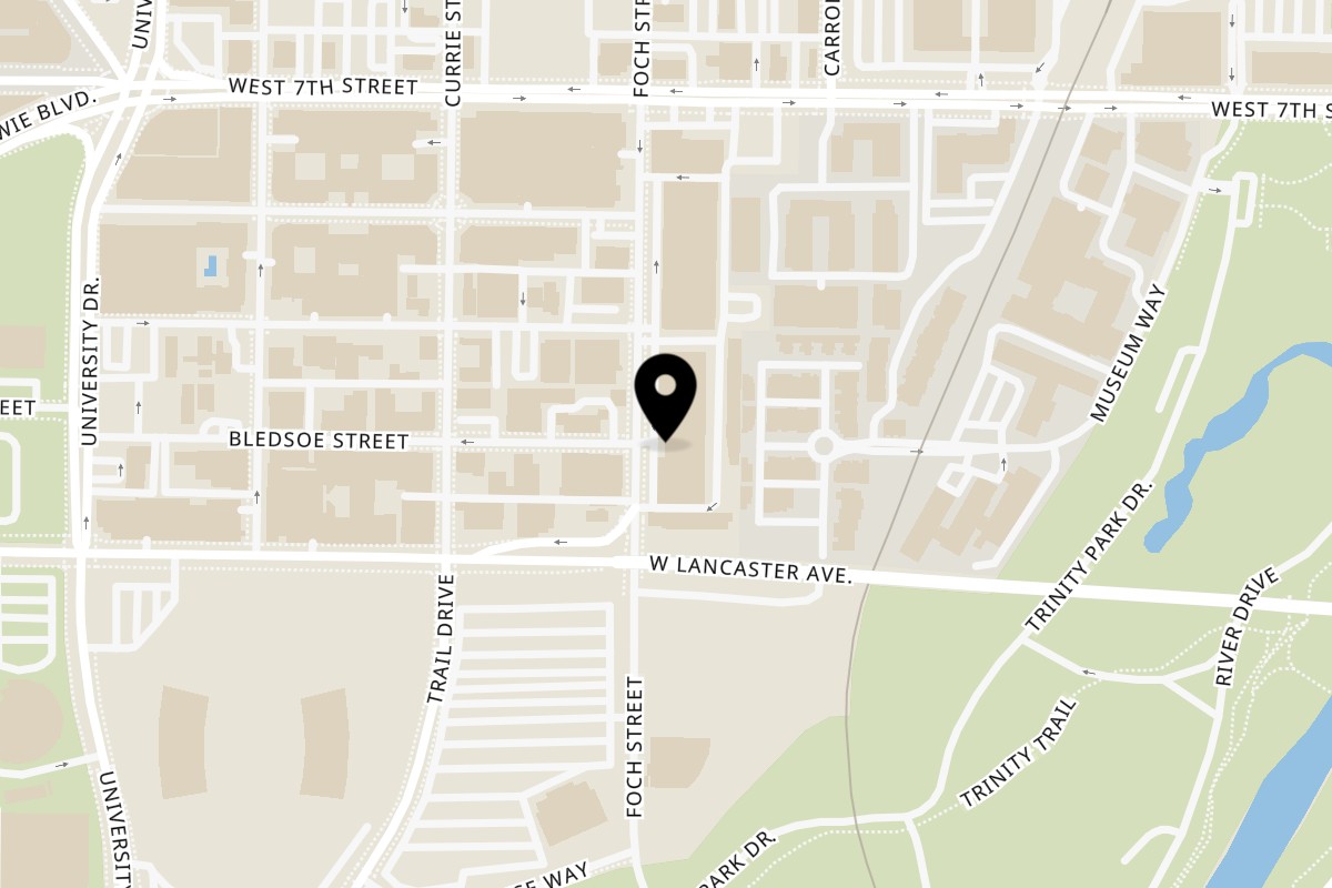 Map showing the location of Happy Lemon Fort Worth on 1019 Foch St in Fort Worth