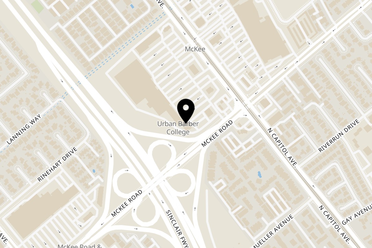 Map showing the location of Happy Lemon Mckee on 311 N Capitol Ave Ste C in San Jose