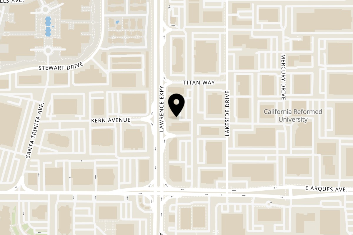 Map showing the location of Happy Lemon Sunnyvale on 520 Lawrence Expy #301 in Sunnyvale