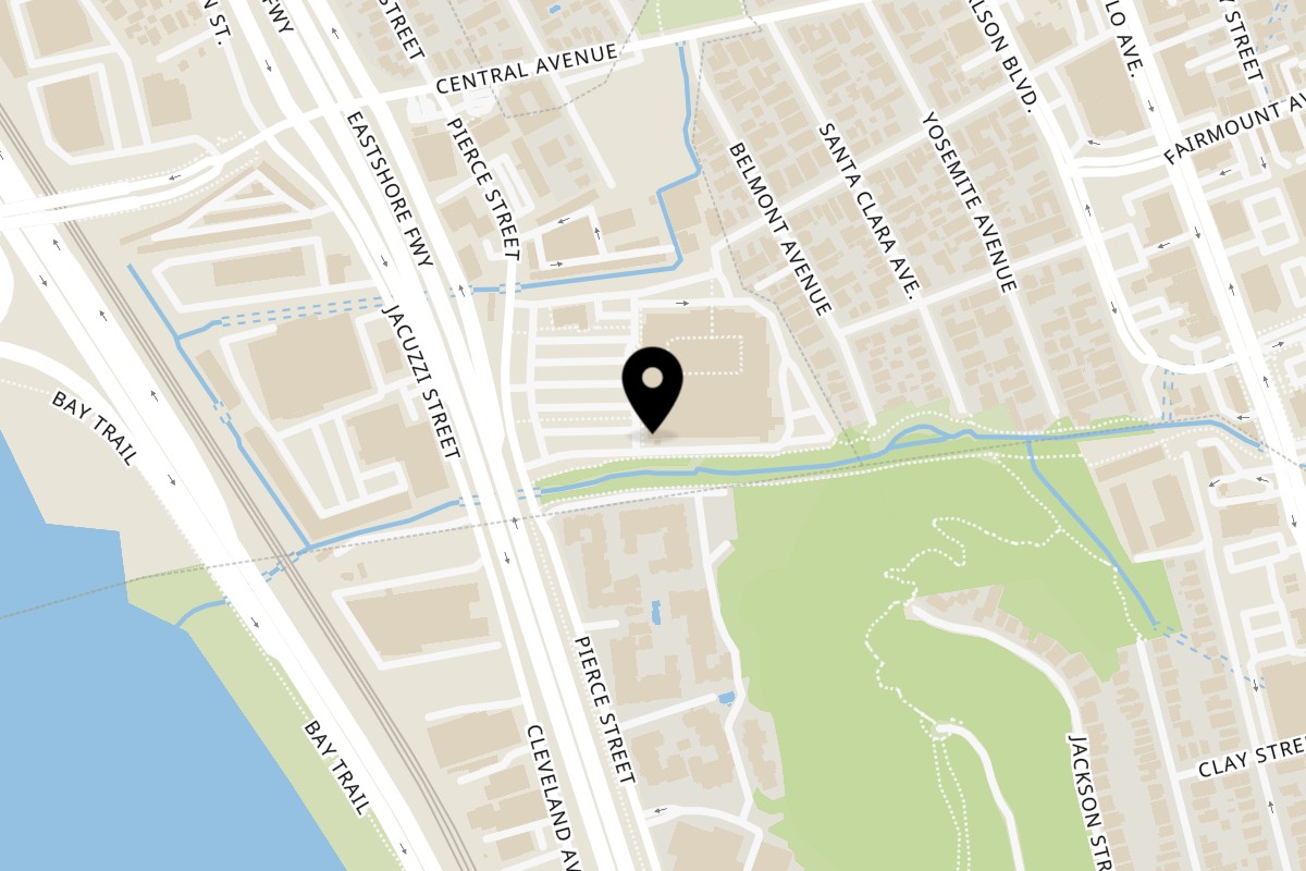 Map showing the location of Happy Lemon Richmond on 3288 Pierce St D103 in Richmond